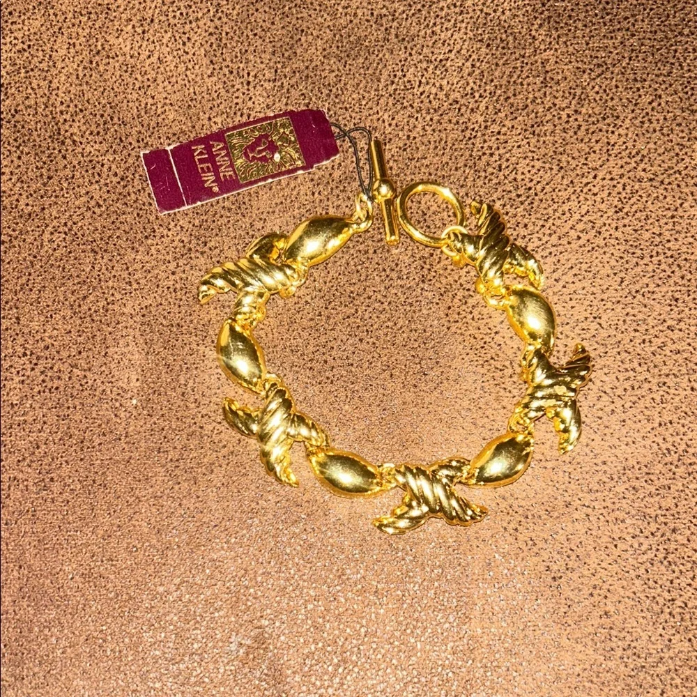 Anne Klein Twisted Gold Bracelet NWT